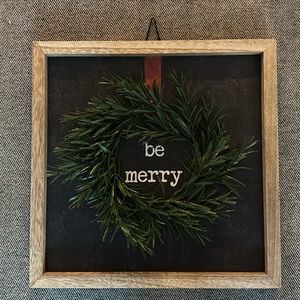 Be Merry christmas sign